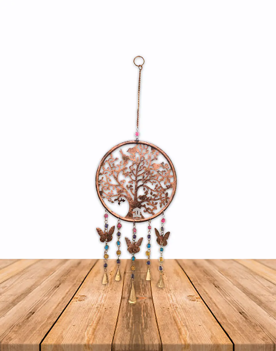 Campana De Viento Arbol y Mariposas 8