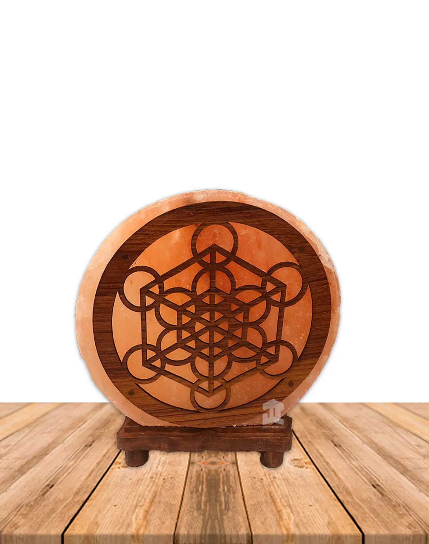 Lampara de Sal Diseño 6 Cubo y Circulos 8,5