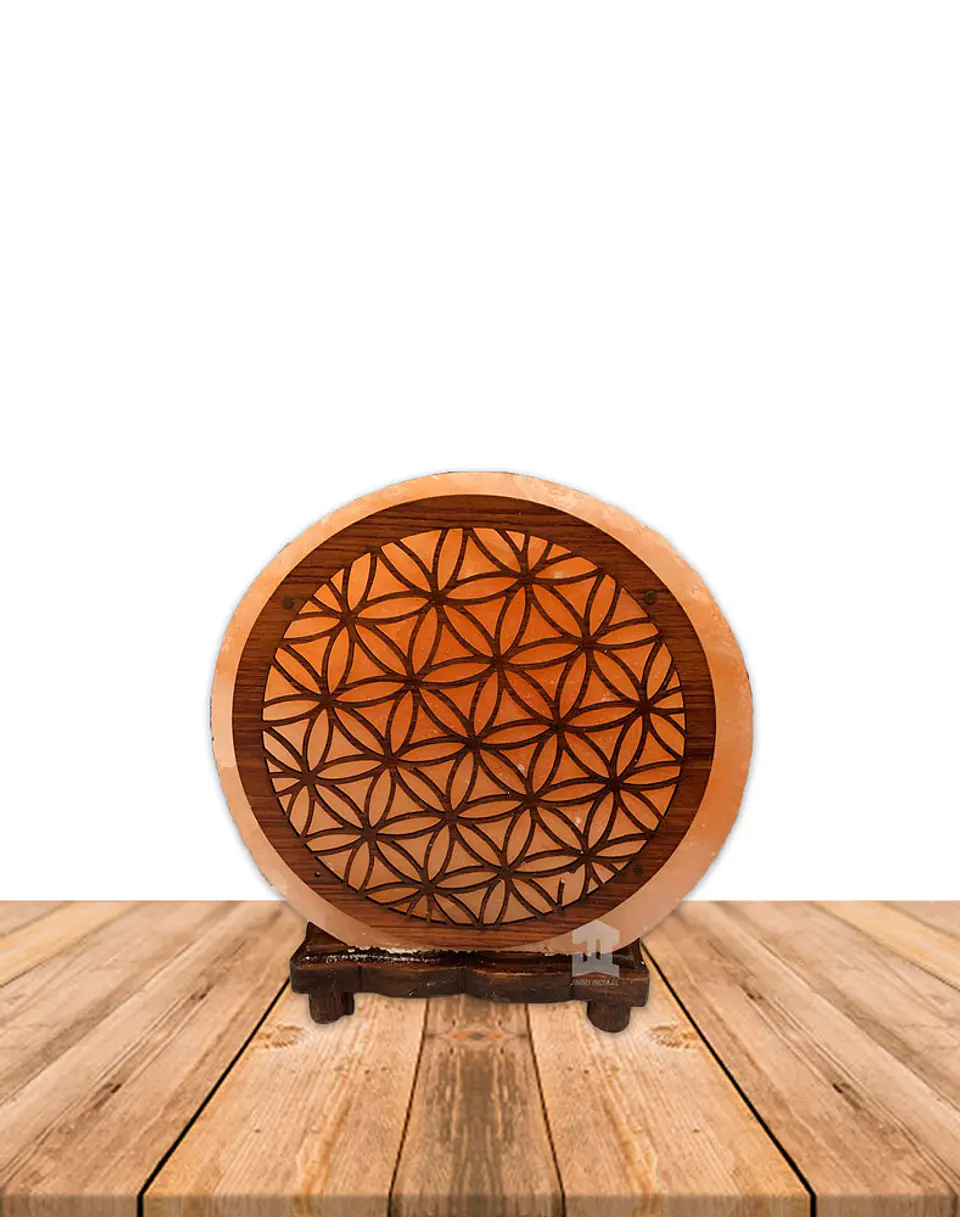 Lampara de Sal Diseño 8 Mandala 8,5