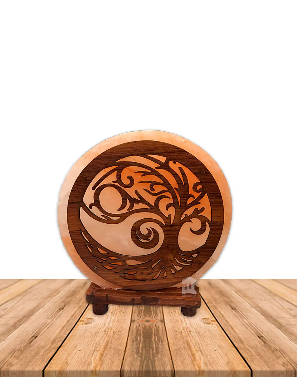 Lampara de Sal Diseño 5 Arbol Torcido 8,5