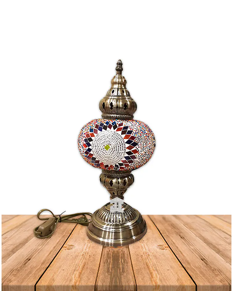 Lámpara de Mesa  Turca de Mosaico 16" YMA602-17