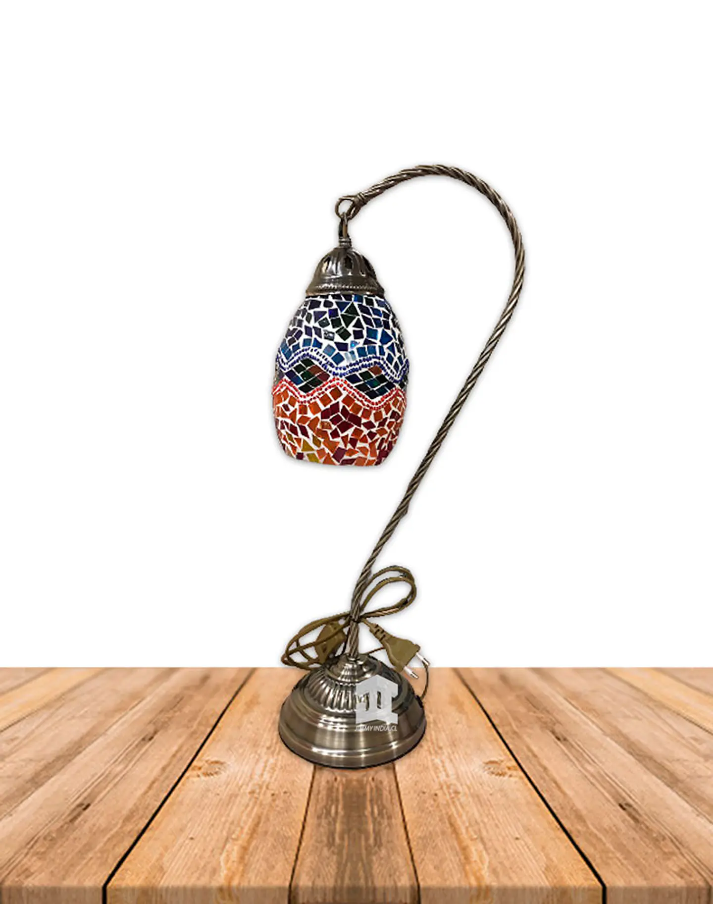 Lámpara de Mesa Turca de Mosaico  Cisne 21