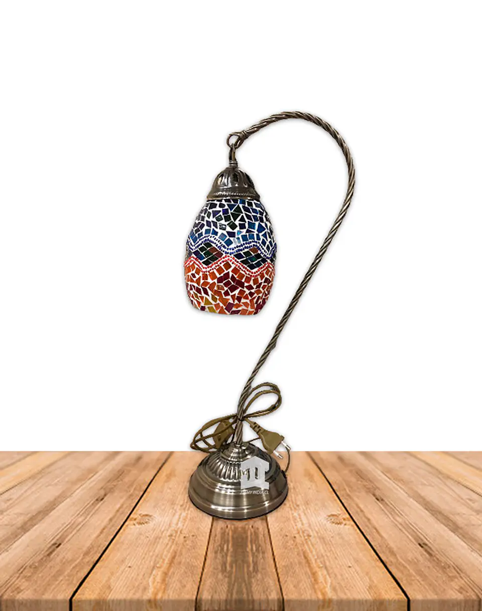 Lámpara de Mesa Turca de Mosaico  Cisne 21