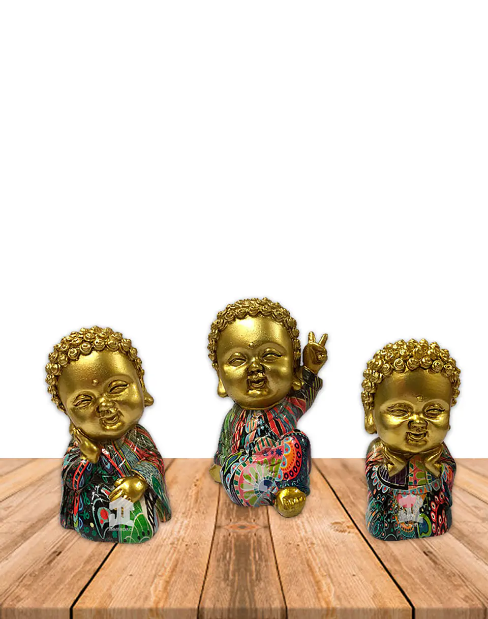Set Figura Buda  Signo de Paz A 3,5