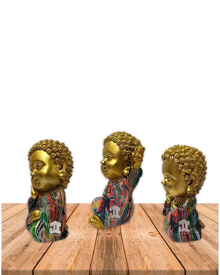 Set Figura Buda  Signo de Paz A 3,5" JI21-165