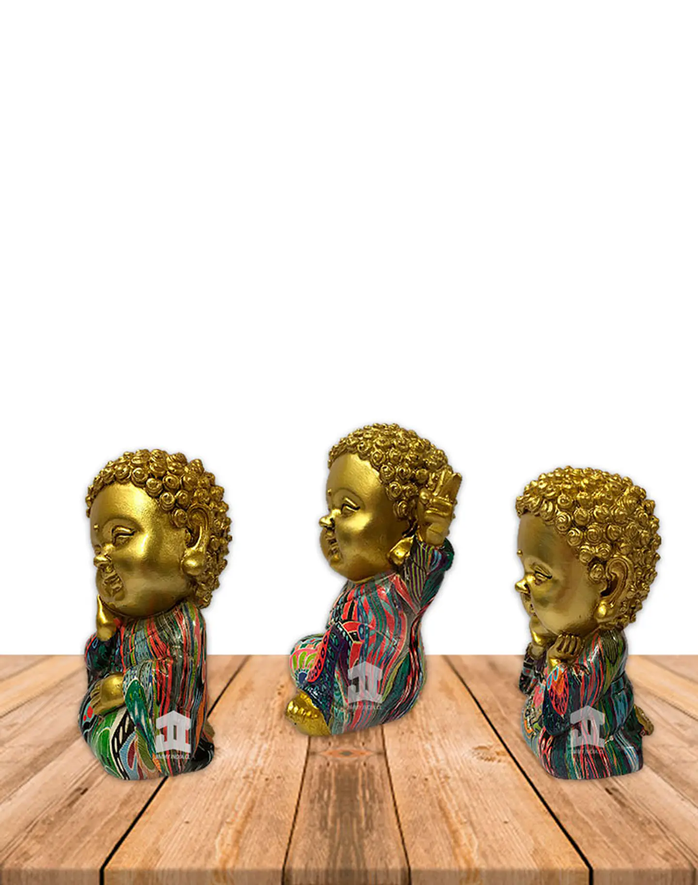 Set Figura Buda  Signo de Paz A 3,5