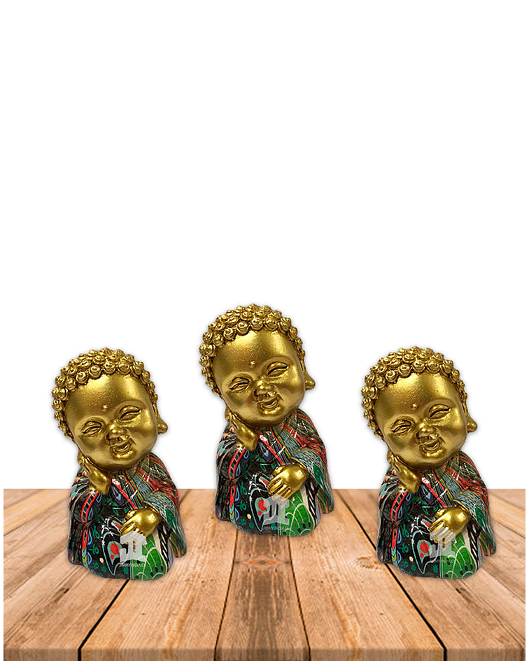 Set Figura Buda  Pensando  3,5" JI21-165