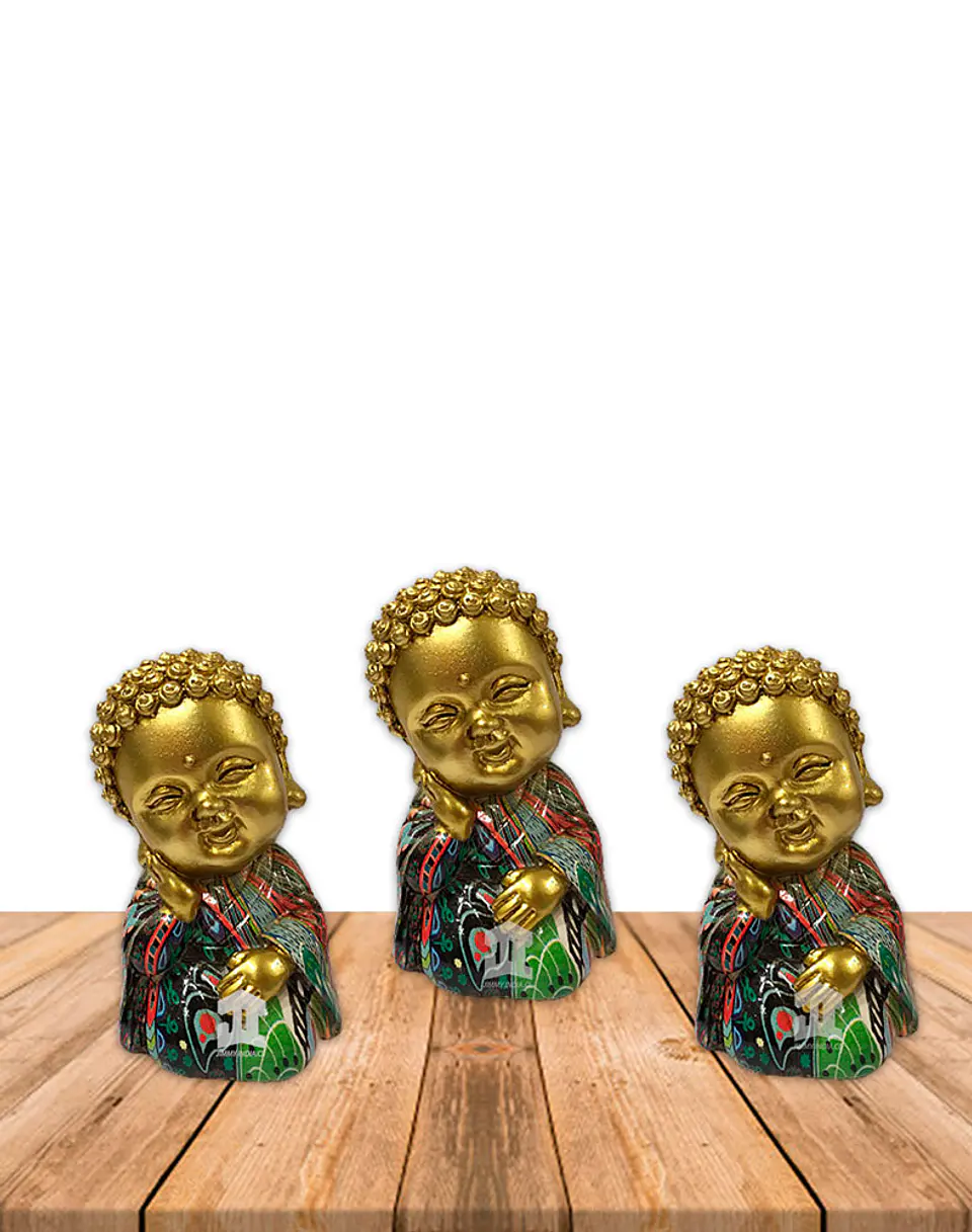Set Figura Buda  Pensando  3,5
