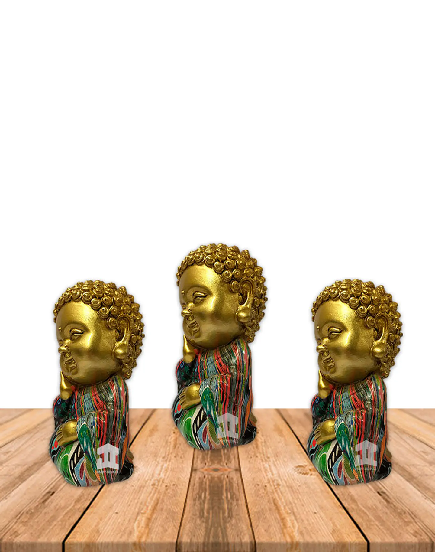 Set Figura Buda  Pensando  3,5