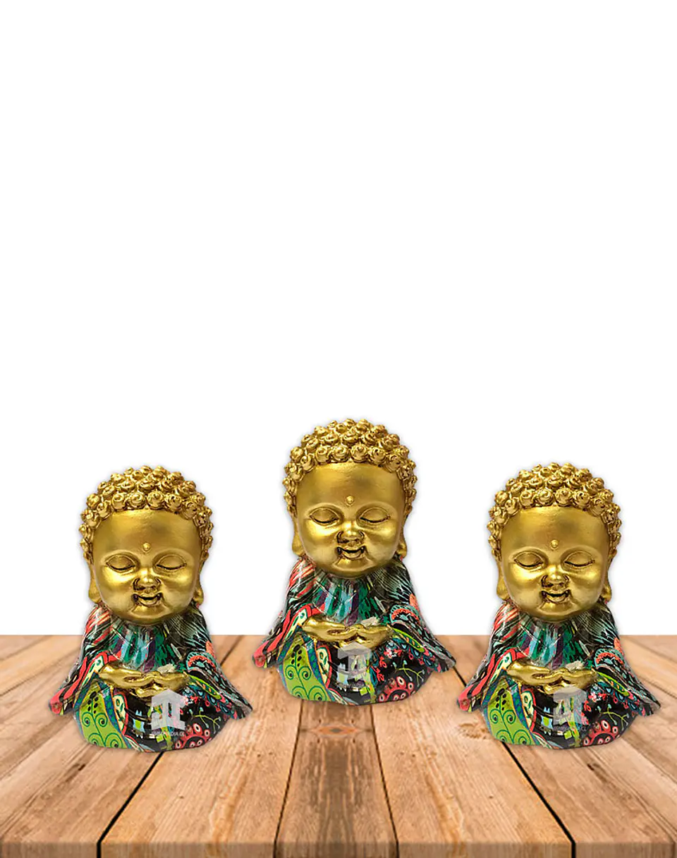 Set Figura Buda  Meditando   3,5