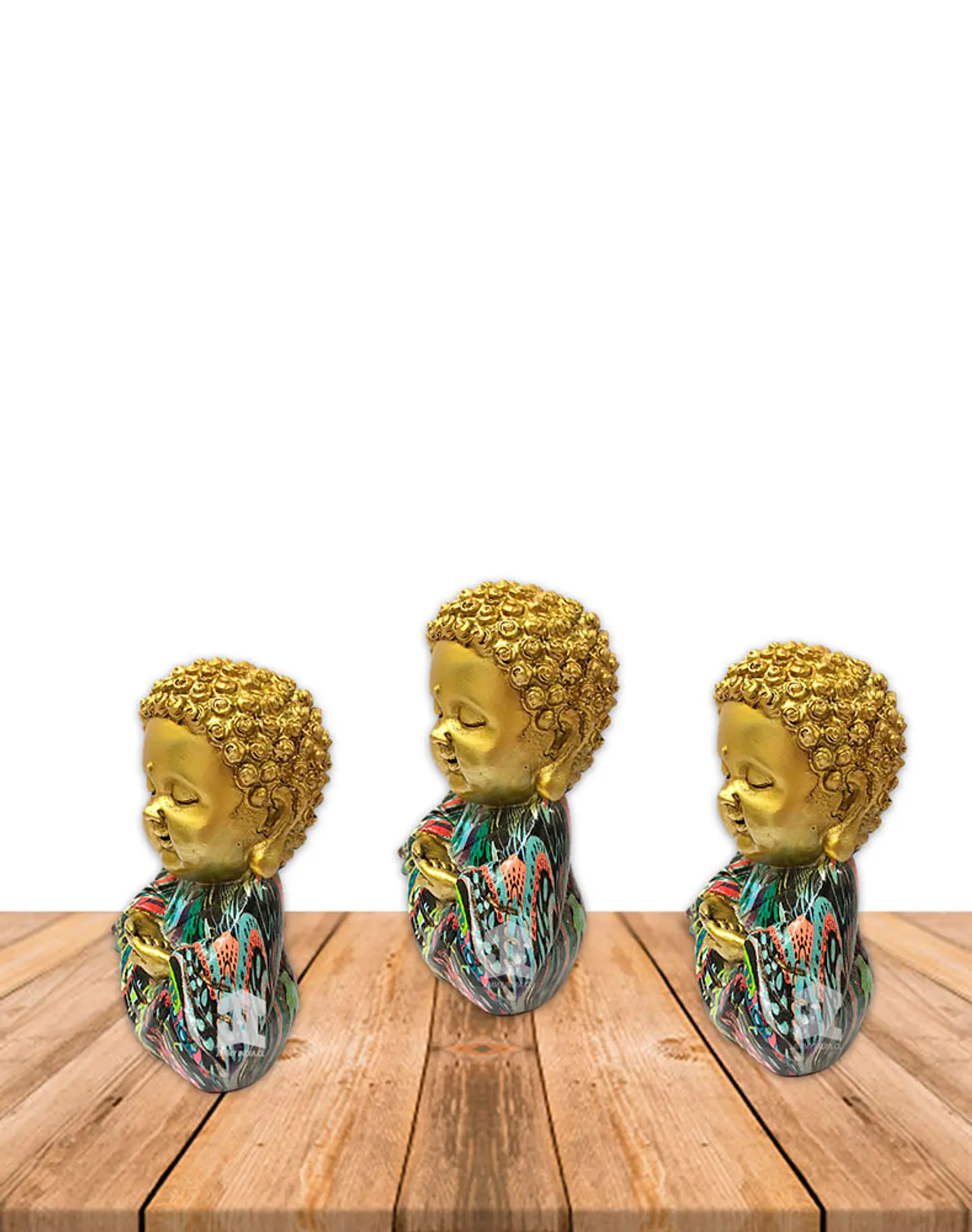 Set Figura Buda  Meditando   3,5