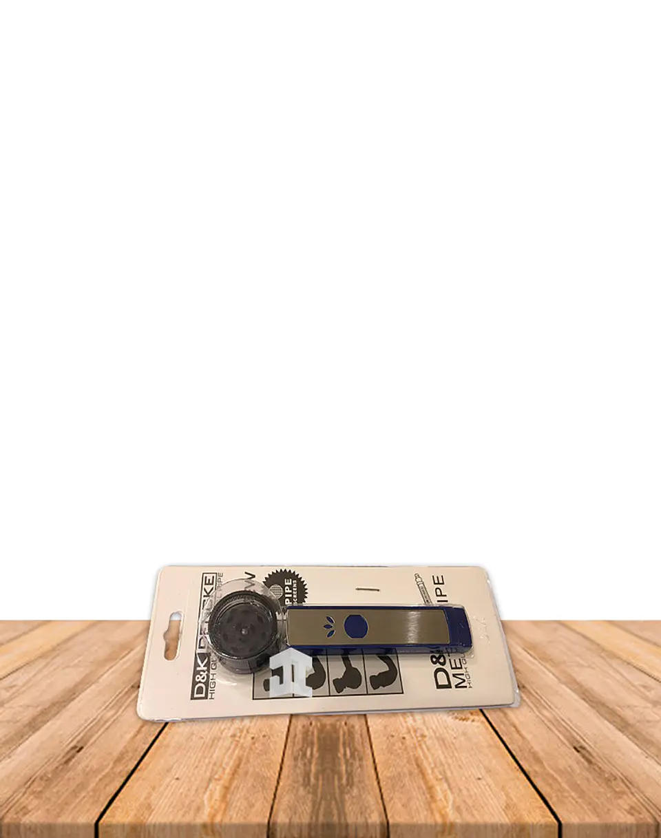 Set Pipa Metalica Plana + Moledor   1