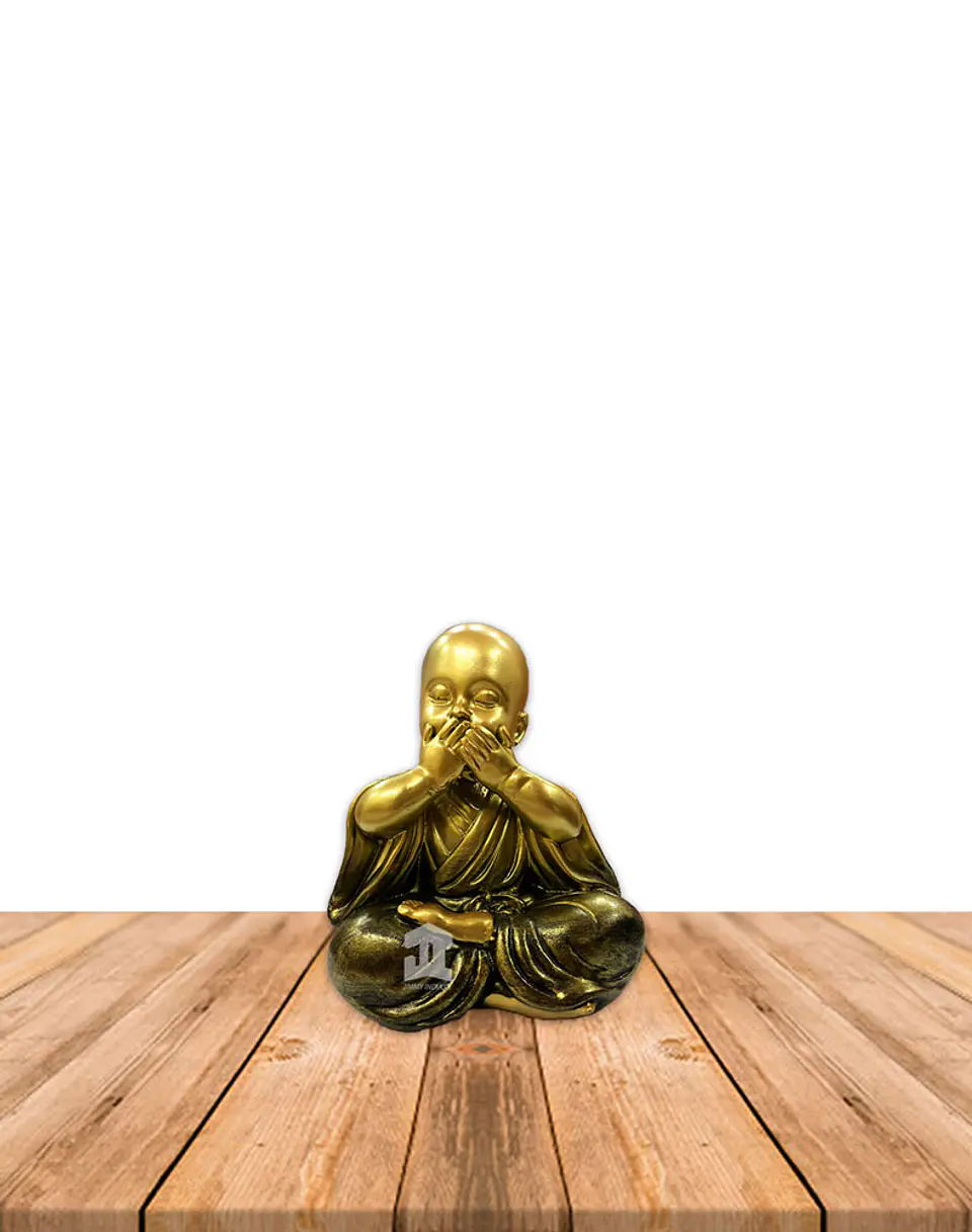 Figura Buda  Ciego, Sordo y Mudo, Poliresina 5