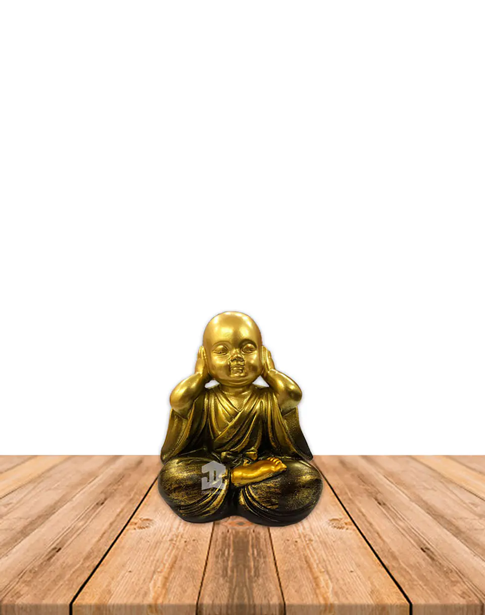 Figura Buda  Ciego, Sordo y Mudo, Poliresina 5