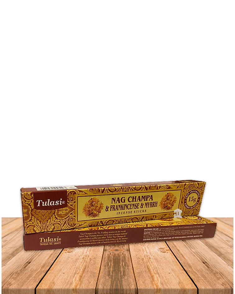 Incienso Tulasi Nag Champa & Frankincense mirra