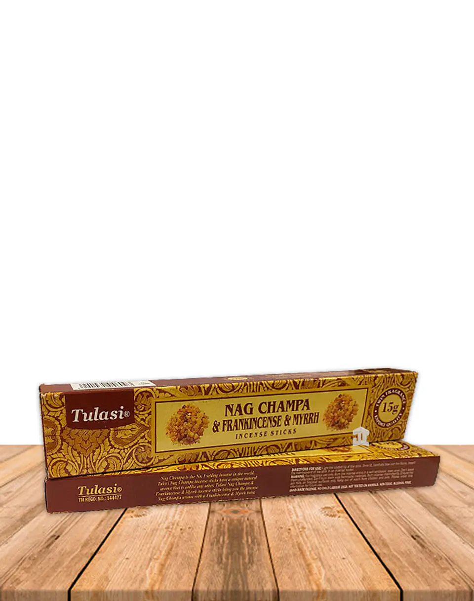 Incienso Tulasi Nag Champa & Frankincense mirra 2