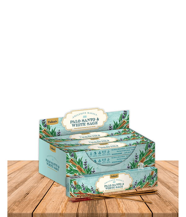 Incienso Tulasi Masala Palo Santo & Salvia Blanca