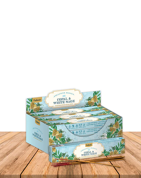 Incienso Tulasi Masala Copal & Salvia Blanca