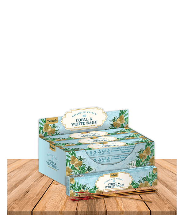Incienso Tulasi Masala Copal & Salvia Blanca