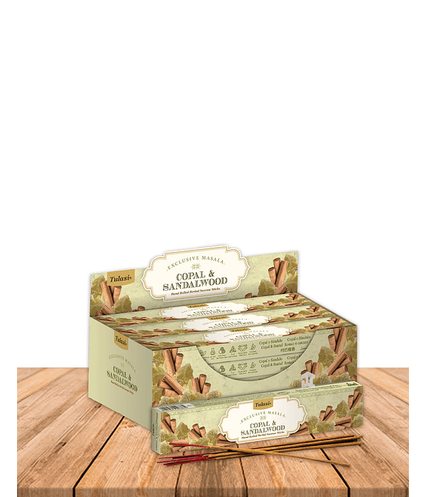 Incienso Tulasi Masala Copal & Sándalo