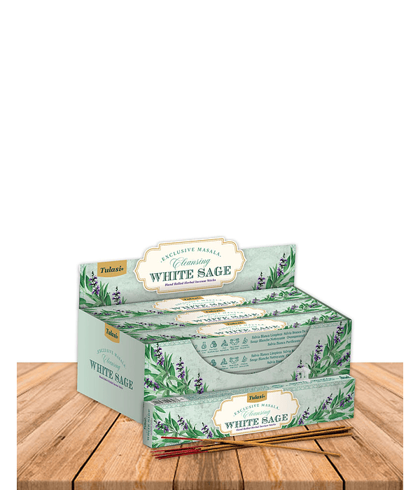 Incienso Tulasi Masala Salvia Blanca Purificante