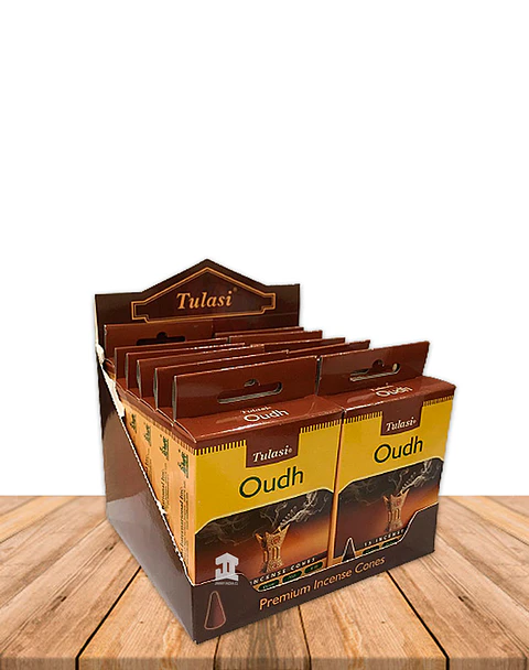 Incienso Tulasi Cono Oudh