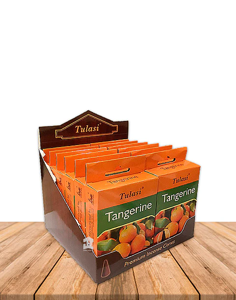 Incienso Tulasi Cono Mandarina (Tangerine)