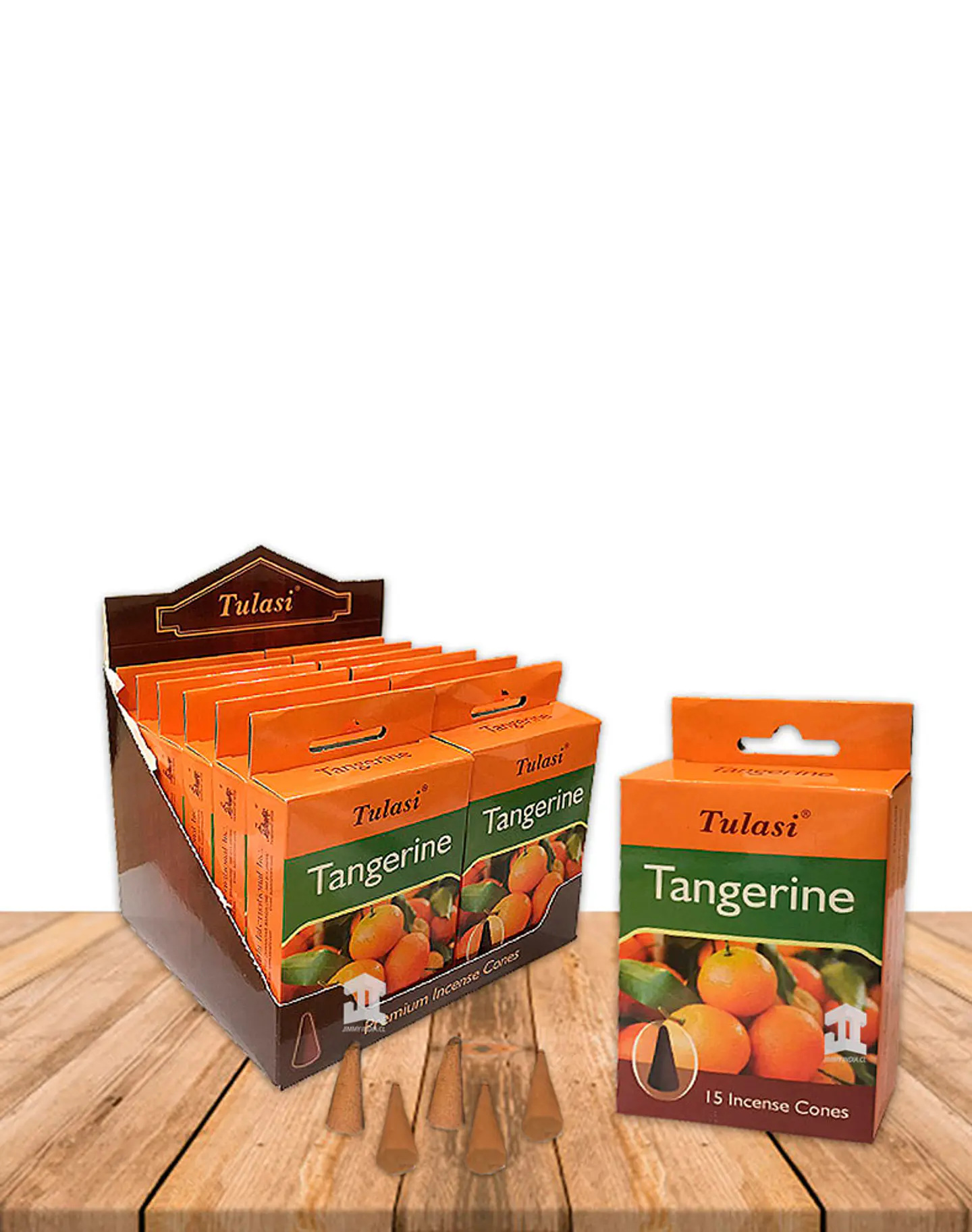 Incienso Tulasi Cono Mandarina (Tangerine) 2
