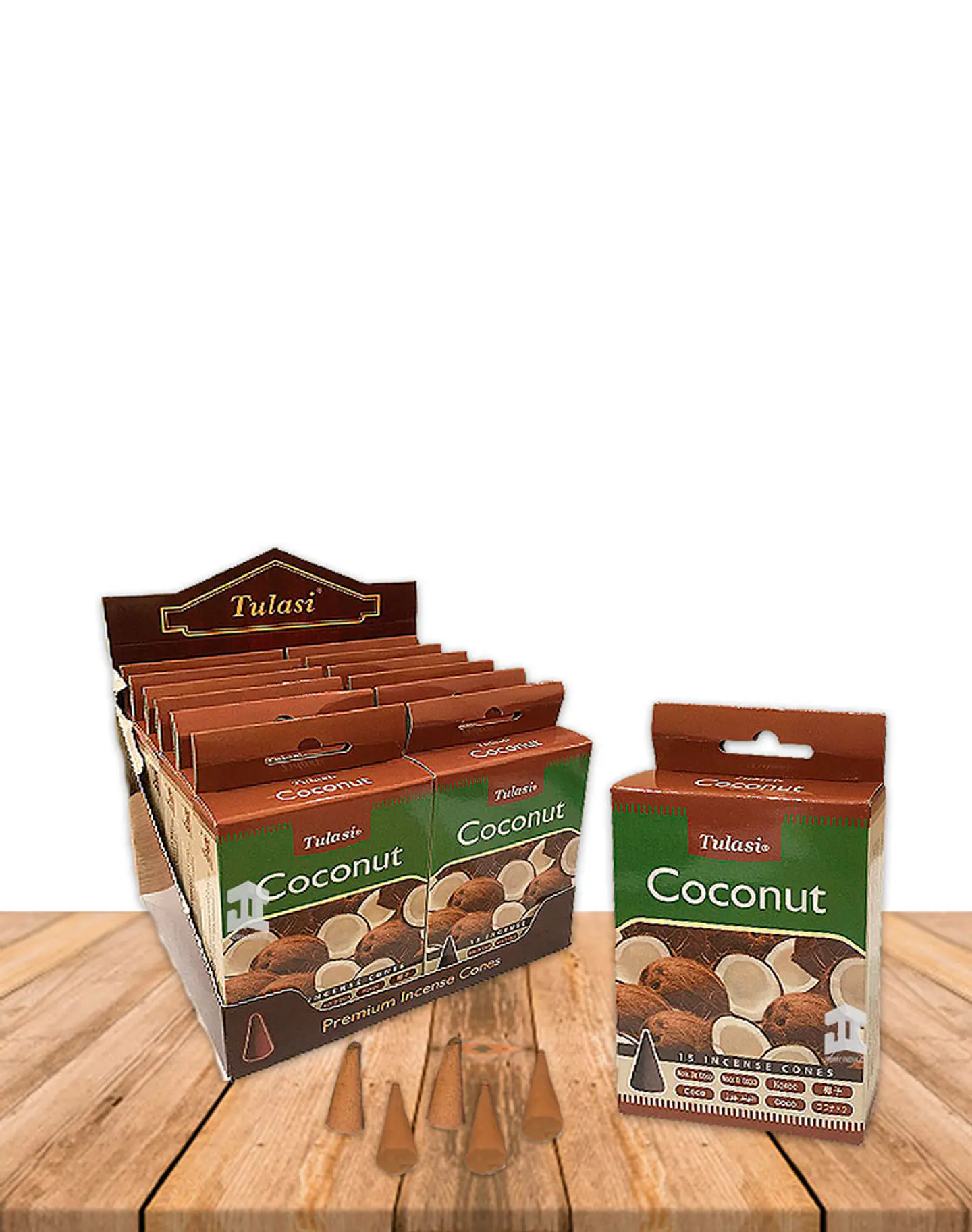 Incienso Tulasi Cono Coco 2