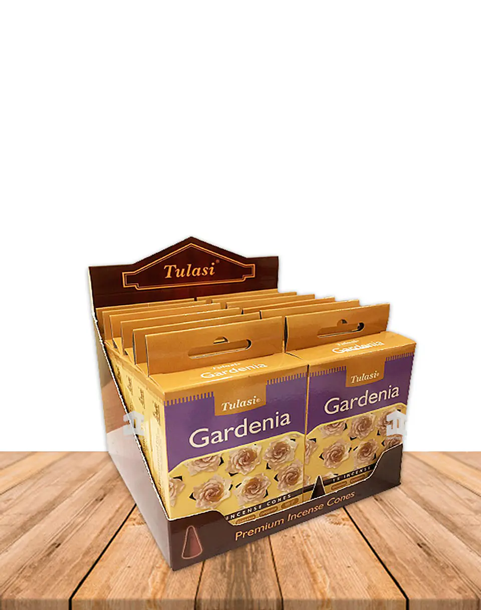 Incienso Tulasi Cono Gardenia  1