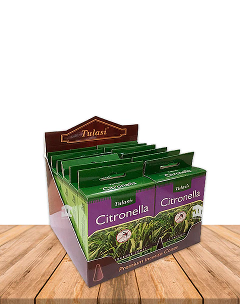 Incienso Tulasi Cono Citronella