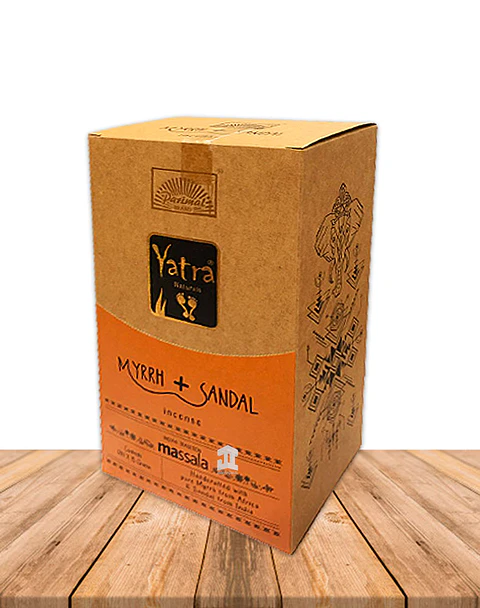Incienso Yatra Naturals Mirra & Sándalo 15gr