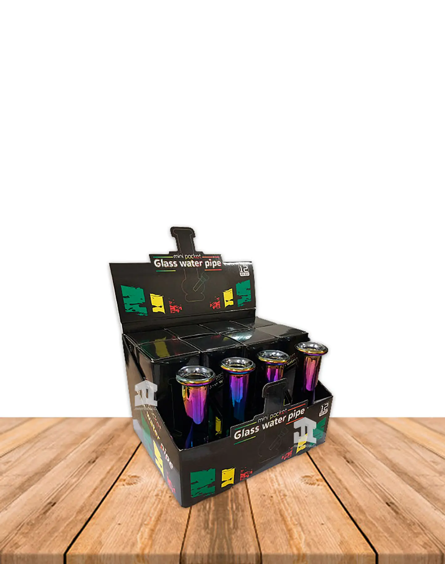 Mini Bong de Vidrio Tornasol  GLA-010 3