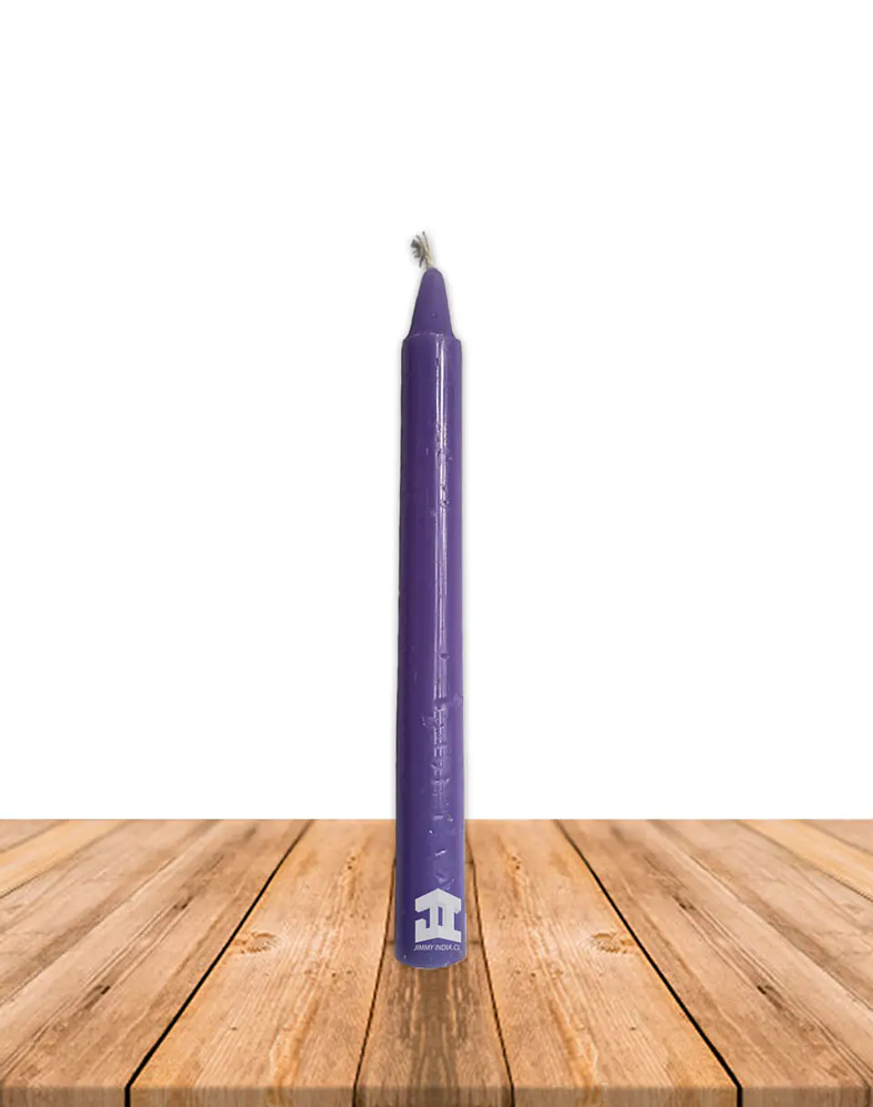 Vela Lisa y Santos esotéricas Vela Morado  1