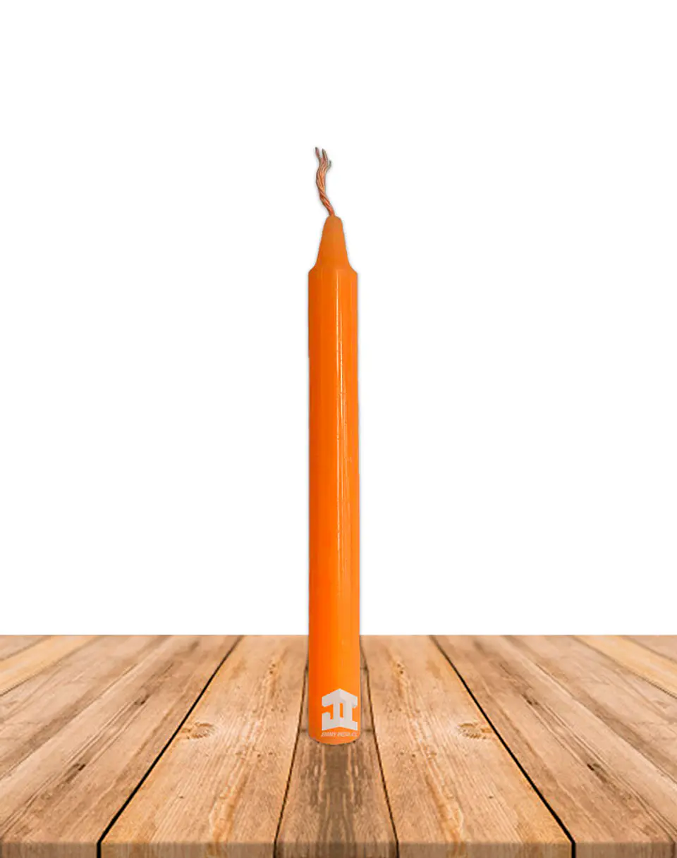 Vela Lisa y Santos esotéricas Vela Naranja 1