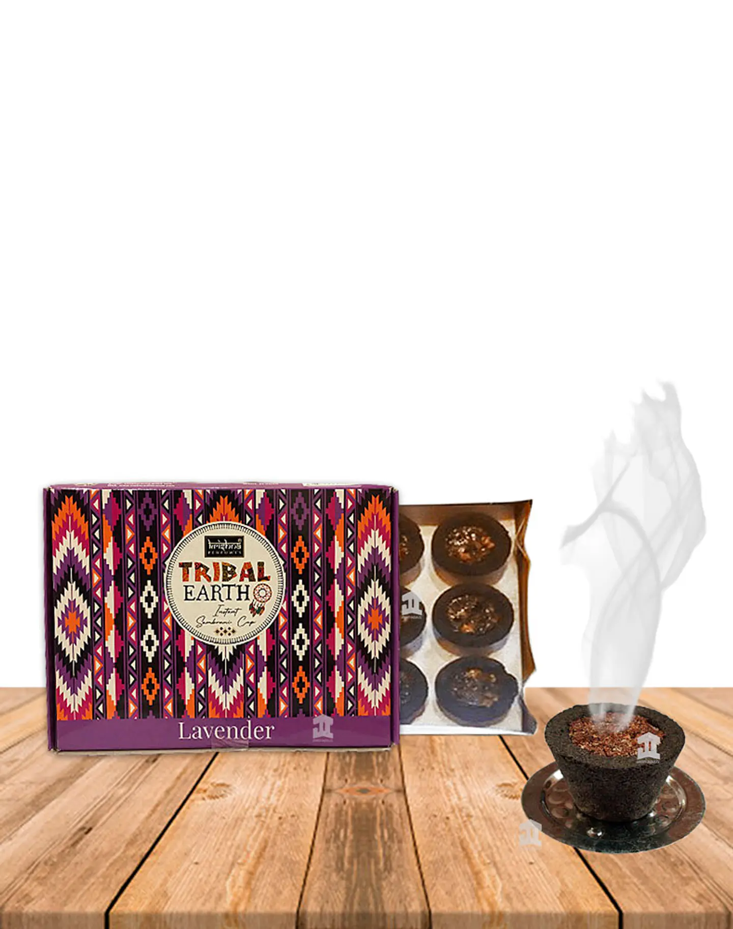 Resina Natural  Krishna Tribal Earth  Copa  Lavanda 1