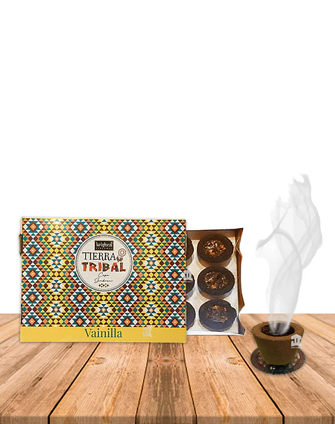 Resina Natural  Krishna Tribal Earth  Copa  Vainilla