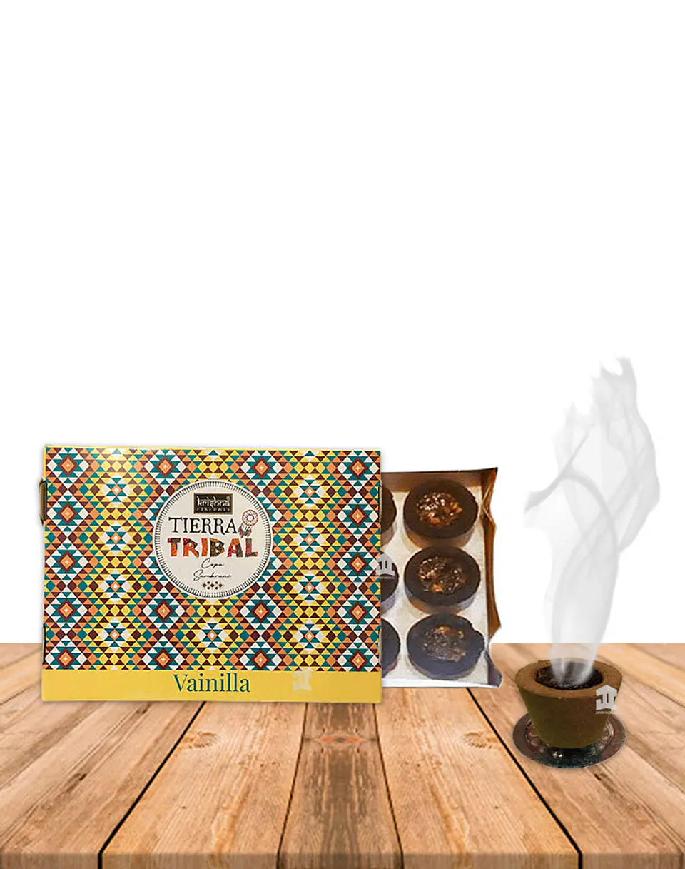 Resina Natural  Krishna Tribal Earth  Copa  Vainilla 1