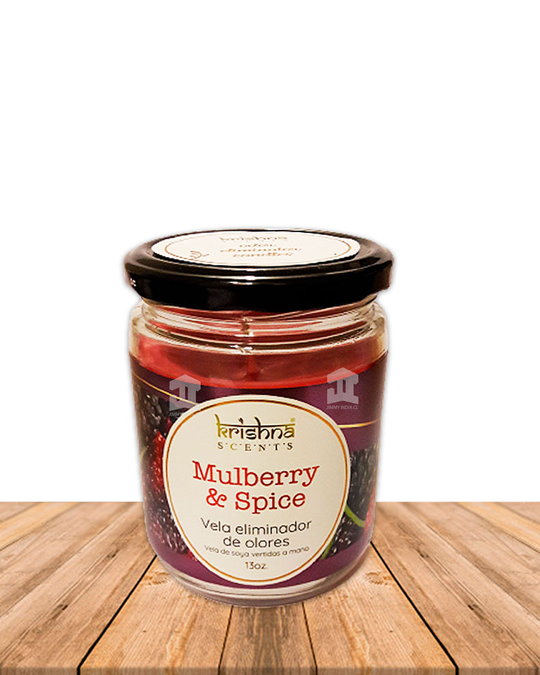 Vela Frasco Eliminador de Olores  Mulberry & Spice 369grs 