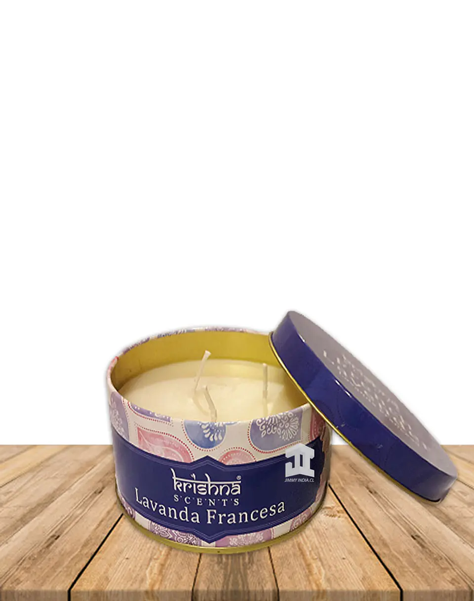 Vela triple mecha aroma Lavanda Francesa 1