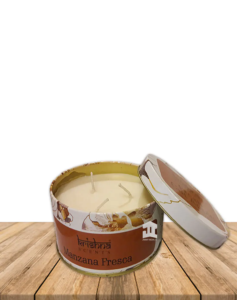 Vela triple mecha aroma Manzana Fresca 1
