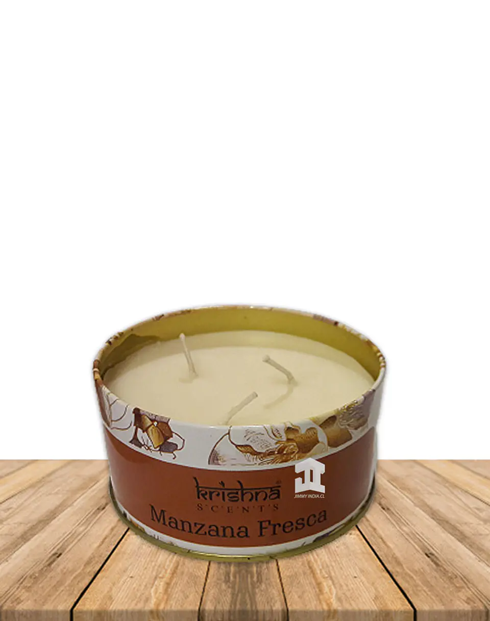 Vela triple mecha aroma Manzana Fresca 3