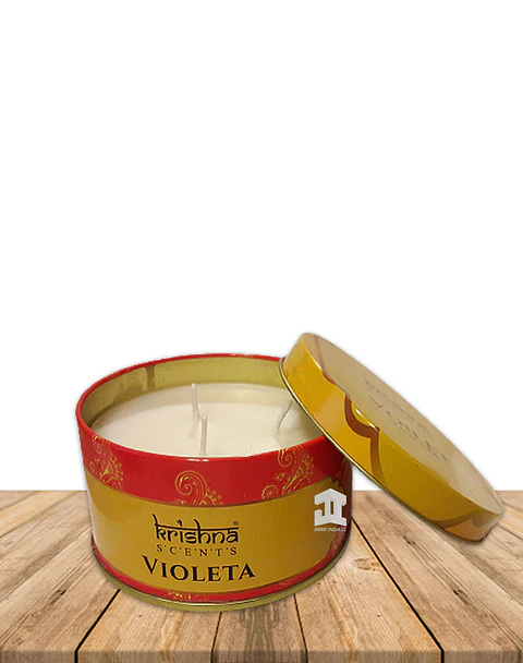 Vela triple mecha aroma Violeta