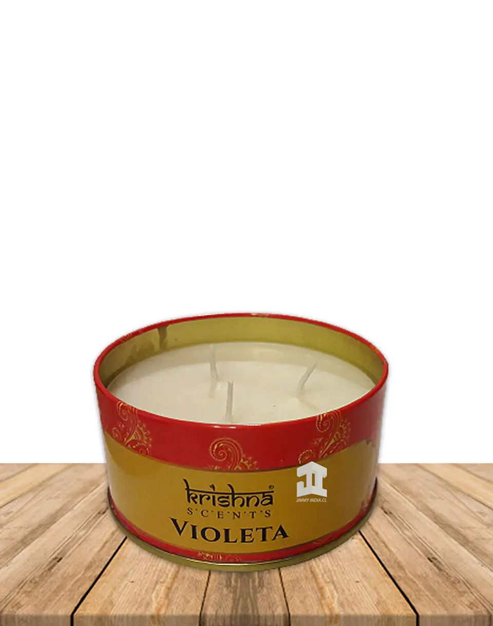Vela triple mecha aroma Violeta 3
