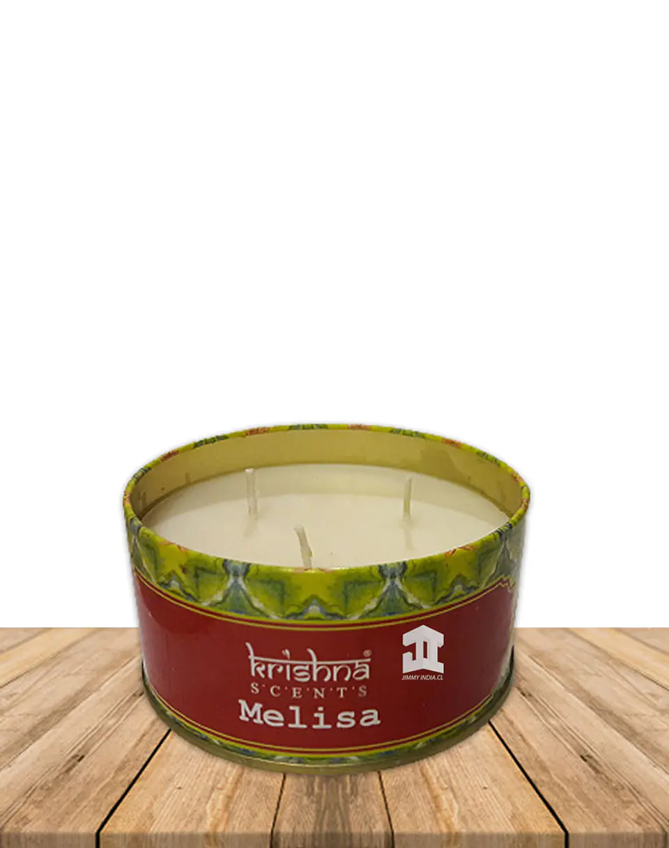 Vela triple mecha aroma Lemongrass (Melisa) 3