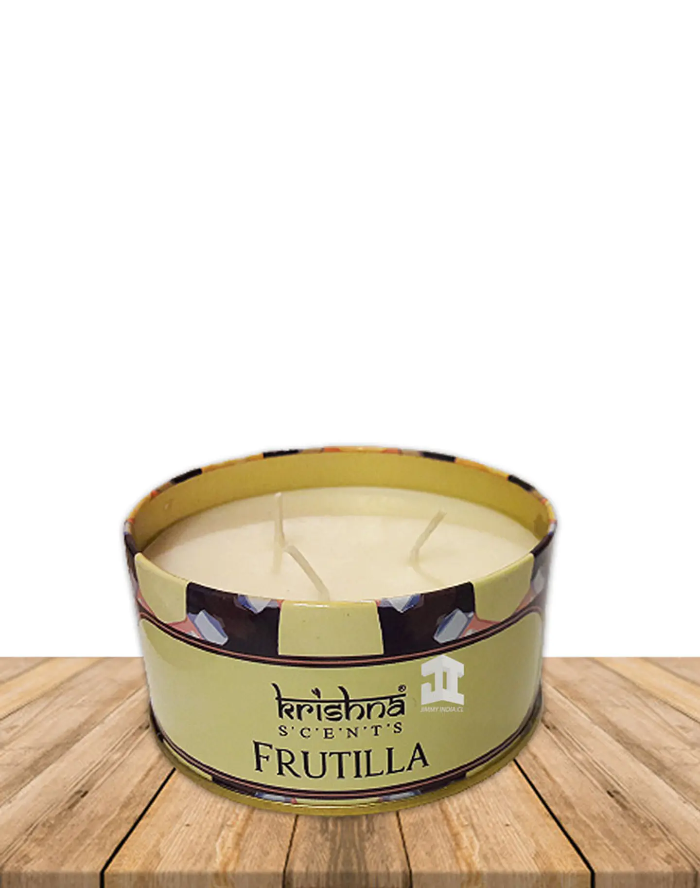 Vela triple mecha aroma Frutilla 3