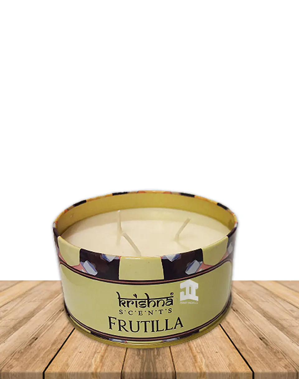 Vela triple mecha aroma Frutilla 3
