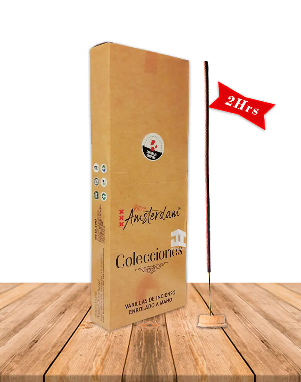 Incienso Jardin Rolling Amsterdam 41 Cm  Sangre de Vampiro 1