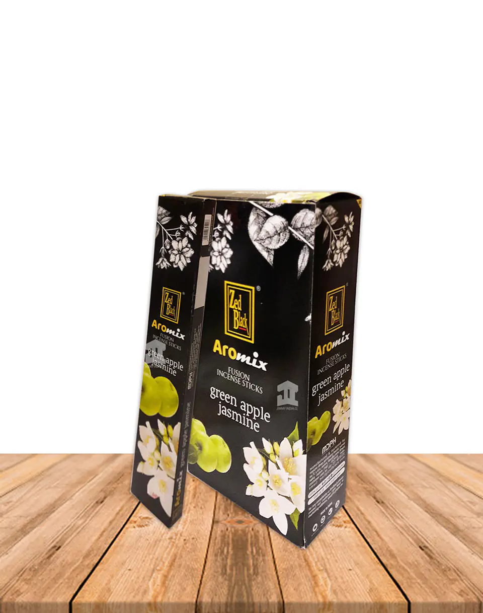 Incienso Zed Black Aromix 15Gr Manzana Verde y Jasmine 1