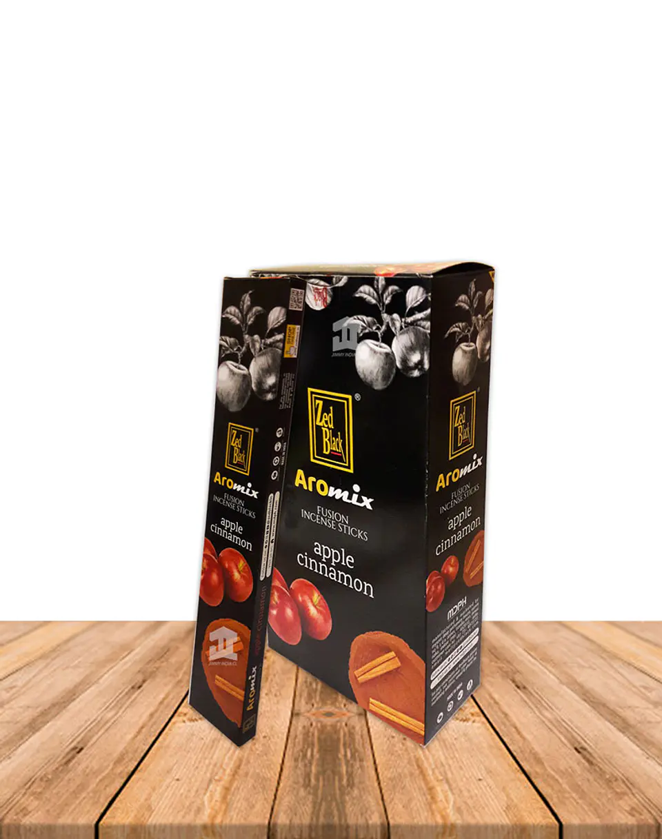 Incienso Zed Black Aromix 15Gr Manzana  Canela 1